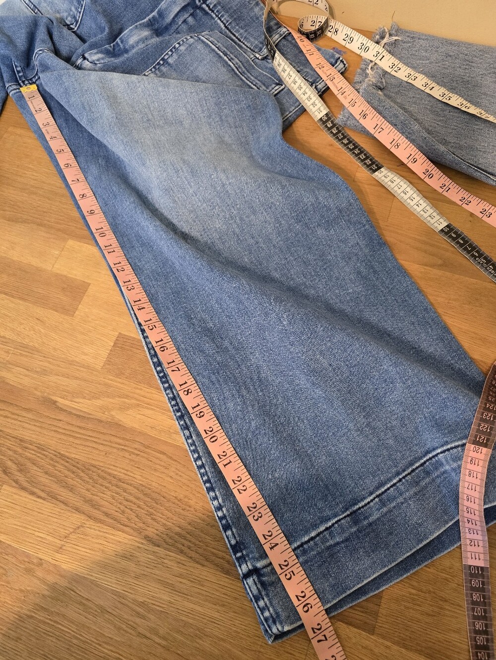 Maeve The Colette Crop High-Rise Wide-Leg Jean 33 Anthropologie Denim - Picture 11 of 12